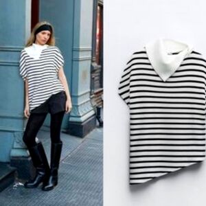 ZARA STRIPED SOFT SWEATER